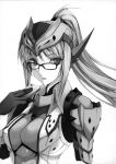  cellphone glasses highres hipster kizuki_aruchu monster_hunter phone ponytail 