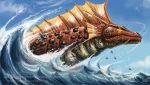  epic fish godzilla_(series) kaijuu titanosaurus_(godzilla) waves 