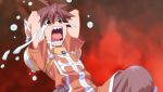  brown_hair cap fangs fire game_cg jan_(queen&#039;s_blade) male queen&#039;s_blade solo sorcerer surprise tears 