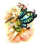  bow_(weapon) butterfly_wings crossbow fairy flower mercedes odin_sphere solo sui_(petit_comet) weapon wings 