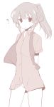  atago_hiroe bottomless itamochi monochrome ponytail saki solo vest 