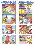  4koma 5girls =_= baseball baseball_bat blonde_hair blue_hair blush bow braid brown_hair cirno closed_eyes coin colonel_aki comic dress eyes_closed flandre_scarlet hair_bow hat hat_bow hong_meiling horns ibuki_suika ice ice_wings kirisame_marisa long_hair multiple_4koma multiple_girls o_o open_mouth puffy_sleeves red_hair redhead ribbon short_hair short_sleeves sigh single_braid skirt smile star sweatdrop touhou twin_braids wings witch_hat wrist_cuffs yellow_eyes 