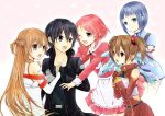  ayano_keiko brown_hair kirigaya_kazuto sachi_(sword_art_online) shinozaki_rika short_hair sword_art_online yuuki_asuna 