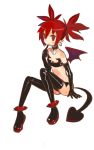  anklet anonymous_drawfag bat_wings blush_stickers boots choker demon_girl demon_tail disgaea earrings elbow_gloves etna finger_licking flat_chest gloves highres jewelry leather_boots leather_gloves licking long_hair platform_footwear red_eyes red_hair redhead sitting skull solo spikes tail thigh-highs thigh_boots thighhighs twintails wings 