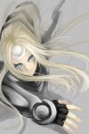  aleron armor blonde_hair blue_eyes diana_(league_of_legends) facial_mark fingerless_gloves forehead_mark full_armor gloves highres kumiko_(aleron) league_of_legends long_hair solo 