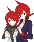  1girl age_difference alternate_costume bad_id breasts cleavage cosplay costume_switch crossdressing crossdressinging height_difference mars_(pokemon) pokemon pokemon_(game) pokemon_dppt pokemon_hgss red_hair redhead silver_(pokemon) team_galactic toudou_charo 