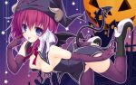  elbow_gloves halloween horns mikagami_mamizu original tail thigh-highs thighhighs whirlpool 