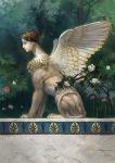  greek_mythology monster_girl nablange profile solo sphinx tree wings 