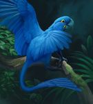  chimera creature griffin hyacinth_macaw lowres macaw nablange no_humans original parrot solo 