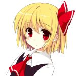  bust eluthel frown rumia solo touhou white_background 