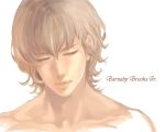  2-8-4-6 barnaby_brooks_jr blonde_hair eyelashes green_eyes male realistic solo tiger_&amp;_bunny 