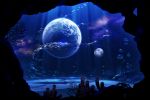  absurdres earth fish full_moon highres moon moonlight night night_sky no_humans original scenery sky star technoheart undearwater underwater 