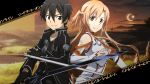  kirigaya_kazuto sword sword_art_online weapon yuuki_asuna 