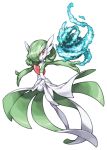  dress energy gardevoir no_humans outstretched_arms pearl7 pokemon pokemon_(creature) red_eyes simple_background skirt smile solo spread_arms white_background 