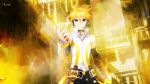  city kagamine kagamine_len ren vocaloid 