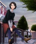  :| amagami argyle argyle_legwear black_eyes black_hair black_legwear brick_wall building fashion hands_together kurosawa_noriko pantyhose petticoat short_hair sitting skirt solo sweat tree wiori_(mashiro_miracle) 