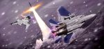  ace_combat_zero adfx-02_morgan afterburner airplane battle canards cipher_(ace_combat) cipher_(ace_combat_zero) f-15 fighter_jet ganzyu_i hill jet larry_foulke launch missile realistic science_fiction sky smoke snow 