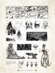  alice_(wonderland) american_mcgee&#039;s_alice american_mcgee's_alice artbook cheshire_cat concept_art highres mad_hatter sketch 