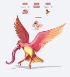  artist_request bird fusion highres lickitung long_tongue no_humans pidgeotto pokemon pokemon_(game) solo tongue wings 