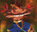  abs adon armband bandage bandages boko_(ps3_gb) headband mongkhon muscle shirtless shorts solo spiked_hair spiky_hair street_fighter 