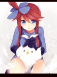  blue_eyes character_request etsuo fuuro_(pokemon) gloves hair_ornament letterboxed long_hair pokemon pokemon_(game) pokemon_bw red_hair redhead 