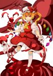  absurdres adnod ascot blonde_hair flandre_scarlet highres red_eyes smile solo touhou wings 