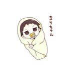  baby black_hair blanket character_name lowres mari_(yuru_yuri) namori pacifier solo yuru_yuri 