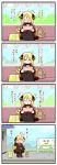  4koma artist_self-insert blonde_hair comic highres long_image pokemon shirona_(pokemon) sougetsu_(yosinoya35) tall_image train translated translation_request truth 