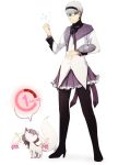  akemi_homura akemi_homura_(cosplay) cosplay crossdressinging glasses grey_hair hairband izanami kyubey magical_girl mahou_shoujo_madoka_magica mushisotisis narukami_yuu pantyhose persona persona_4 red_eyes short_hair skirt solo 