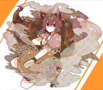  animal_ears bad_id blush brown_eyes brown_hair capelet futatsuiwa_mamizou glasses highres leaf leaf_on_head raccoon_ears raccoon_tail ringetsumon short_hair skirt solo tail touhou 