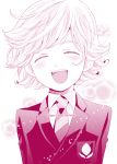  ^_^ barnaby_brooks_jr birthday blush child closed_eyes curly_hair eyes_closed fumizuki_nana happy_birthday monochrome pink solo tiger_&amp;_bunny young 