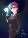  1girl bazett_fraga_mcremitz fate/hollow_ataraxia fate_(series) fragarach gloves mspn purple_eyes purple_hair short_hair solo violet_eyes 