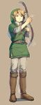  blonde_hair boots bow_(weapon) elf link male pointy_ears the_legend_of_zelda twilight_princess uichi weapon 