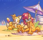  animal_ears barefoot beach breasts edtropolis feet fun furry miles_prower nude ocean outside popsicle sally_acorn smile soles sonic_team sonic_the_hedgehog sunglasses tail toe_spread toes 