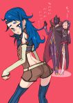  blue_eyes blue_hair blush boots c.c. c.c._(cosplay) cc cc_(cosplay) code_geass cosplay crossover detached_sleeves futari_wa_precure futari_wa_pretty_cure kallen_stadtfeld kallen_stadtfeld_(cosplay) long_hair looking_back minazuki_karen precure pretty_cure seiyuu_connection seiyuu_joke sweatdrop thigh-highs thigh_boots thighhighs ukokkei yes!_precure_5 yes!_pretty_cure_5 yukana yukishiro_honoka zero_(code_geass) zero_no_tsukaima 