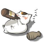  bottle cat drunk fat kuga_asumi lowres natsume_yuujinchou nyanko sake 