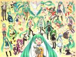  cat_food_(vocaloid) eh?_ah_sou_(vocaloid) freely_tomorrow_(vocaloid) green_hair hatsune_miku highres himitsu_keisatsu_(vocaloid) japanese_clothes long_hair miku_append monochro_blue_sky_(vocaloid) multiple_persona nyanyanyanyanyanyanya!_(vocaloid) odds_&amp;_ends_(vocaloid) project_diva project_diva_f reki_(arequa) sadistic_music_factory_(vocaloid) songover swimsuit time_machine_(vocaloid) torinoko_city_(vocaloid) twintails unhappy_refrain_(vocaloid) very_long_hair vocaloid weekender_girl_(vocaloid) world&#039;s_end_dancehall_(vocaloid) world&#039;s_end_umbrella_(vocaloid) yukata 