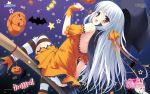  character_request halloween hook hooksoft long_hair lovely_quest panties sakura_hanpen thigh-highs underwear wallpaper 