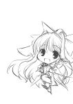  chibi copyright_request fujieda_miyabi highres long_hair looking_at_viewer monochrome open_mouth simple_background smile solo very_long_hair white_background 