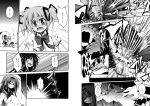  blood comic highres kaname_madoka kazekawa_nagi mahou_shoujo_madoka_magica monochrome pantyhose tears translation_request walpurgisnacht_(madoka_magica) 