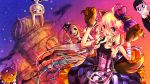  animal_ears blue_eyes bow gloves hair_bow halloween ia_(vocaloid) kemonomimi_mode kotorii long_hair open_mouth paw_gloves pink_hair vocaloid 