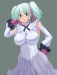  advance_wars advance_wars:_days_of_ruin breasts corset detached_sleeves frills gloves gothic_lolita hair_ribbon hand_on_hip jewelry kihaiu large_breasts lolita_fashion long_hair necklace ribbon skirt solo tabitha_(advance_wars) twintails yellow_eyes 