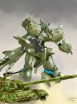  desert dust gun machine_gun mecha military military_vehicle mizuki_ame muvluv muvluv_alternative science_fiction tank vehicle weapon 