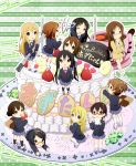  animal_on_head cake candle checkered_cookie chibi cookie cup everyone food fruit happy_birthday hirasawa_ui hirasawa_yui k-on! kotobuki_tsumugi minigirl nakano_azusa okuda_nao oversized_object pantyhose party_popper saitou_sumire school_uniform strawberry suzuki_jun tainaka_ritsu teacup ton-chan turtle yamanaka_sawako yuuzaki_takumi 