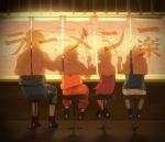  3boys confetti haruno_sakura hatake_kakashi kuu_(artist) kuu_(satoshilove) multiple_boys naruto shadow silhouette sitting team7 uchiha_sasuke uzumaki_naruto 