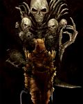  dark_souls full_armor gravelord_nito helmet highres knight knight_lautrec_of_carim shotel skeleton skull sword weapon 