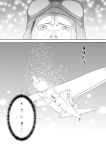  airplane comic fuuzasa highres monochrome pilot tears touhou translated translation_request 