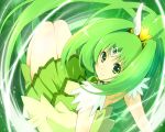  cure_march green_eyes green_hair long_hair looking_at_viewer magical_girl midorikawa_nao ponytail precure skirt smile_precure! solo tiara wara_(warapro) 