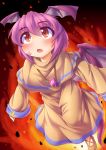  :o blush brilliantd capelet dragon_girl dragon_tail dragon_wings dress facial_mark ferio_(brilliantd) flying fun_bo head_wings pink_hair red_eyes short_hair solo tail wings 