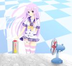  :d arm_behind_back blush choker choujigen_game_neptune choujigen_game_neptune_mk2 collarbone d-pad fan hair_ornament long_hair looking_at_viewer nepgear ohjin open_mouth purple_eyes purple_hair smile solo thigh-highs thigh_strap thighhighs very_long_hair violet_eyes 